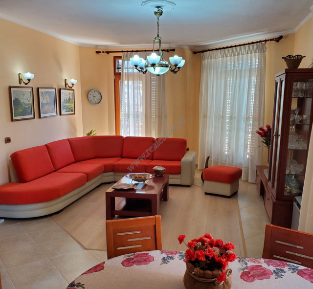 Three bedroom apartment for rent in Frederik Shiroka Street in Tirana.
It is positioned on the fift